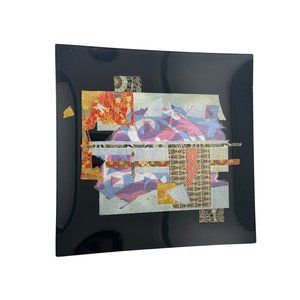 Guitta Corey chigiri-e plate gorgeous signed